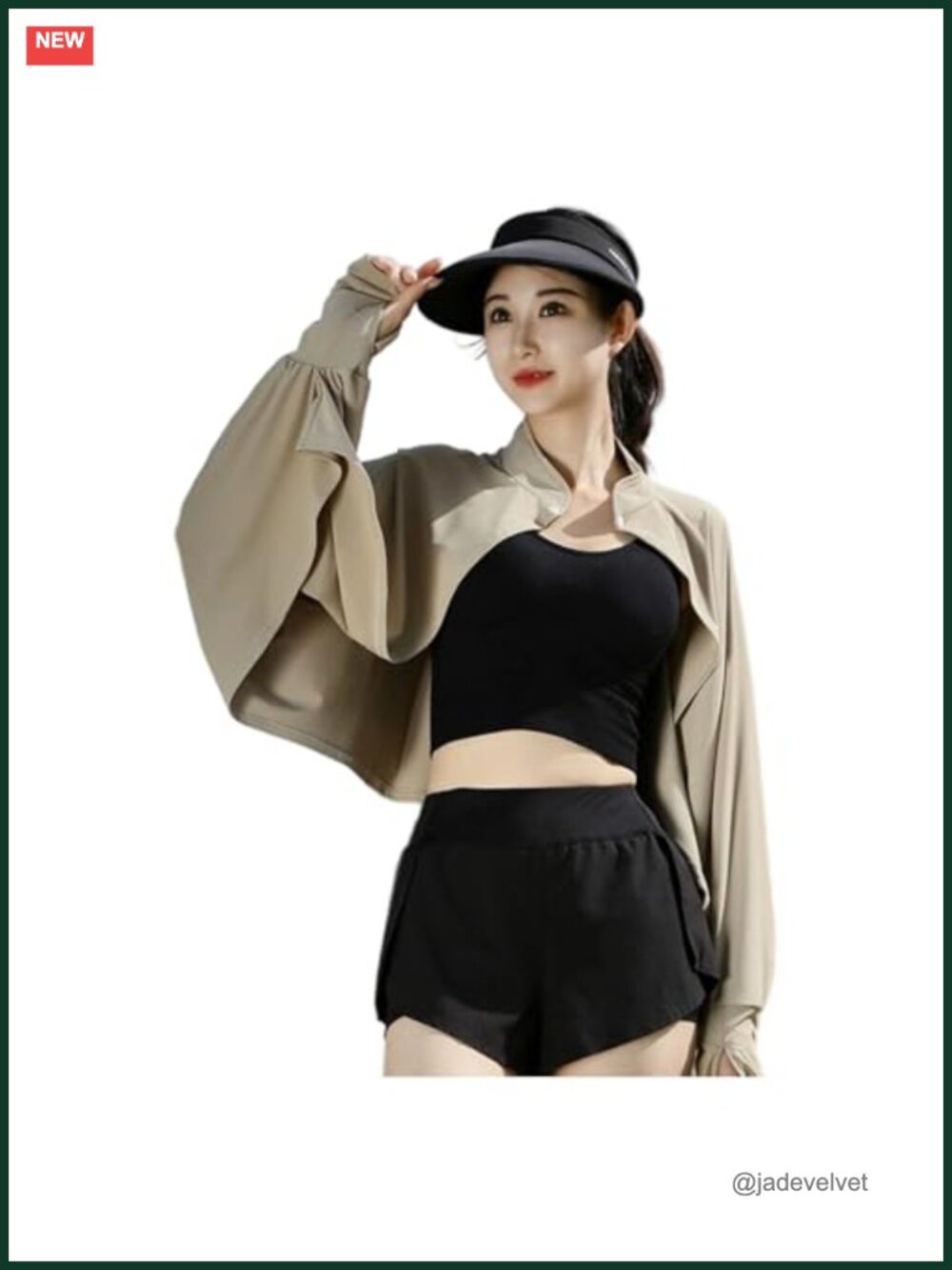Cooling Shawl Arm Sleeve Neck Sun Protection Cape UPF 50 Polyester
